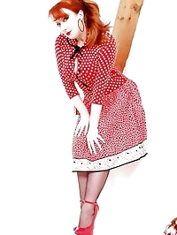 Retro polka dots - but did they have big t-handle dildos..